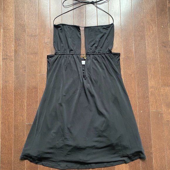 Meshki Black Halter Mini Dress - Picture 3 of 7